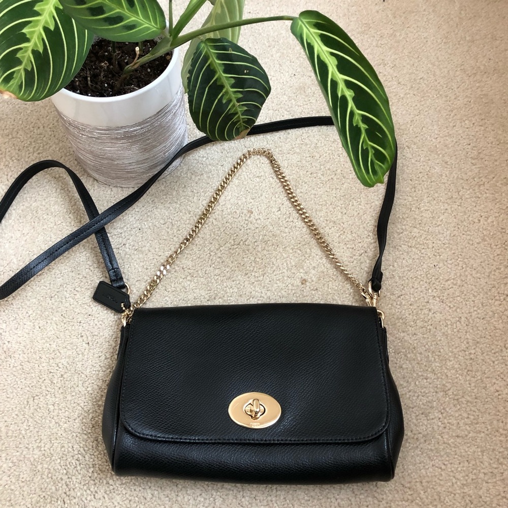 COACH Crossgrain Ruby Mini Crossbody with Leather & Chain Strap - 3 in 1 Style